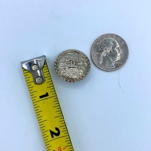 Chanel CC Silver Button